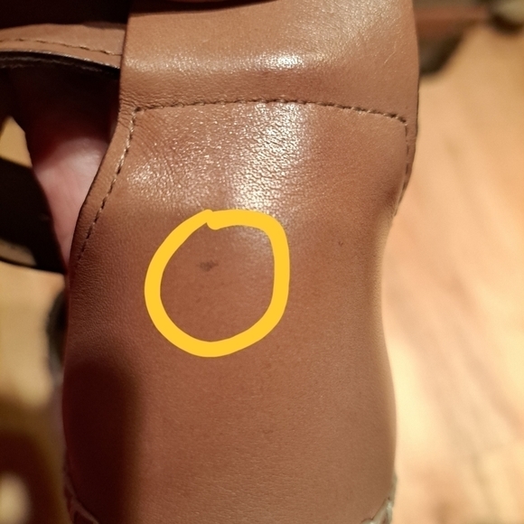 Paige Tan Color Embroidered Victoria Wedge Espadrille Sandals - Picture 7 of 7